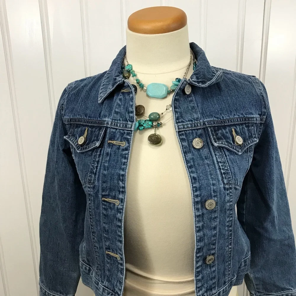 Gap kids jean jacket size L 10